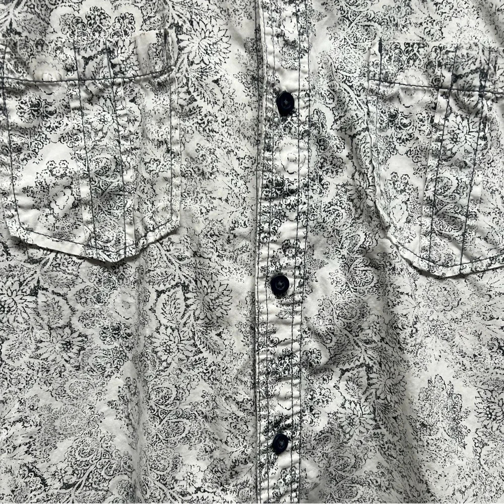 I Jeans By Buffalo Floral & Medallion Print Button Down Shirt - Size Large - Picture 4 of 11